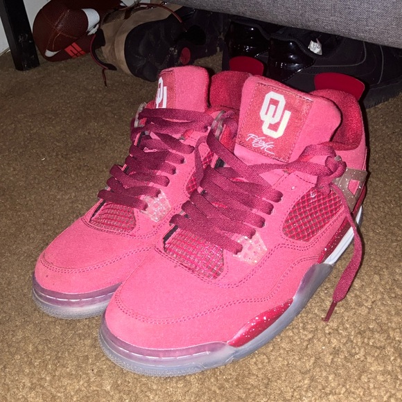 Jordan Red and Maroon Sneakers